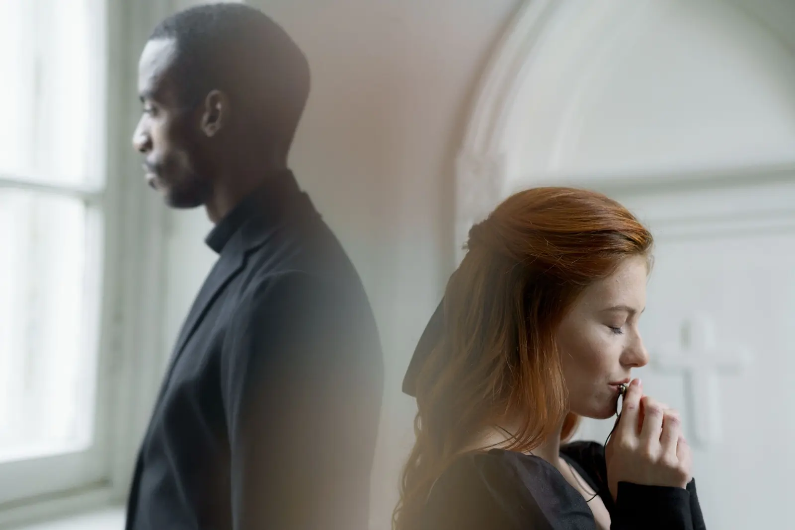 A couple in a sacred space: the tension between devotion and intimacy
