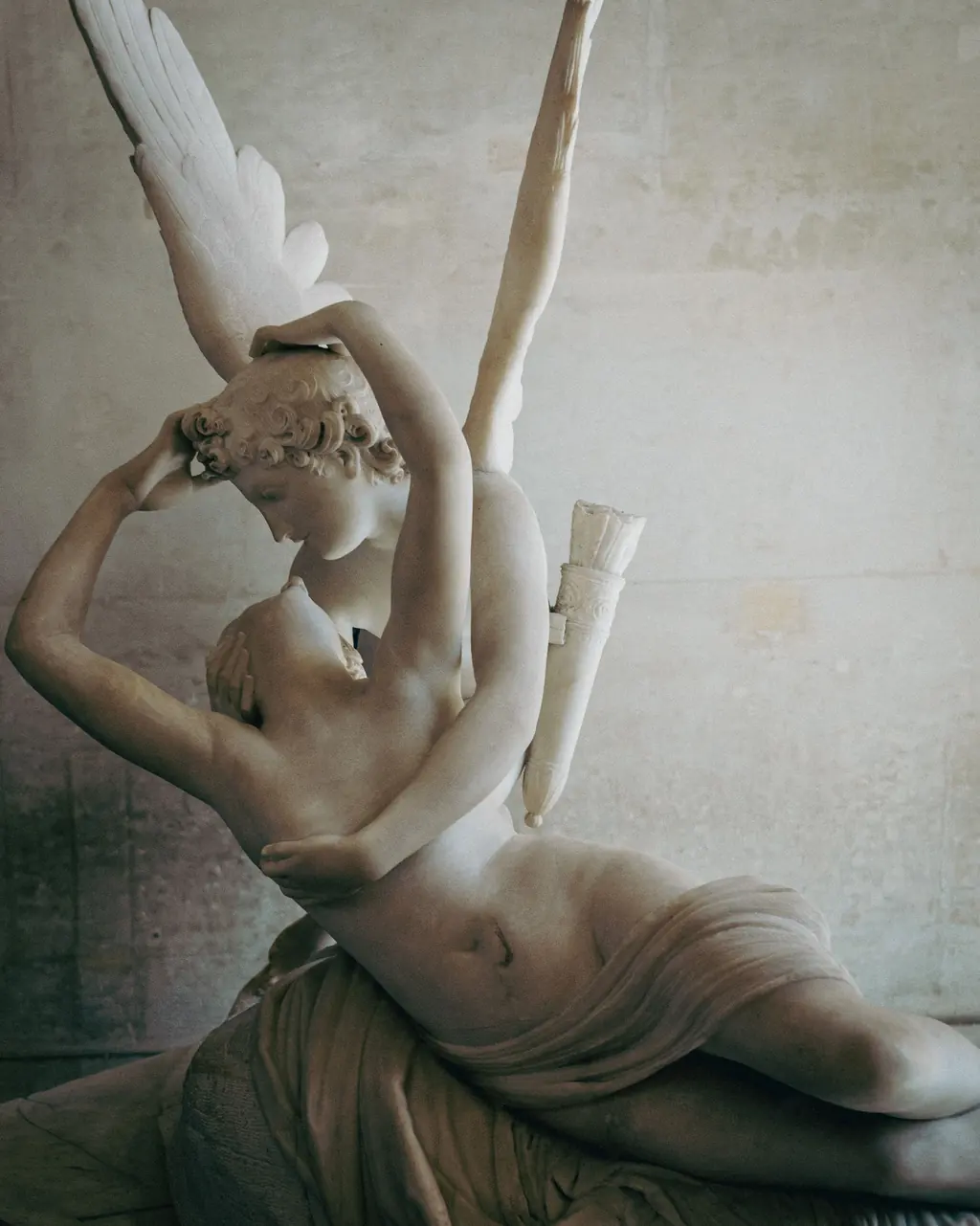 Classical sculpture of Cupid and Psyche: love as embodied experience